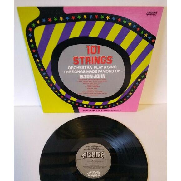 Elton John Covers By 101 Strings Orchestra Vinyl LP Record Album 1976 Jazz Pop - Picture 1 of 4